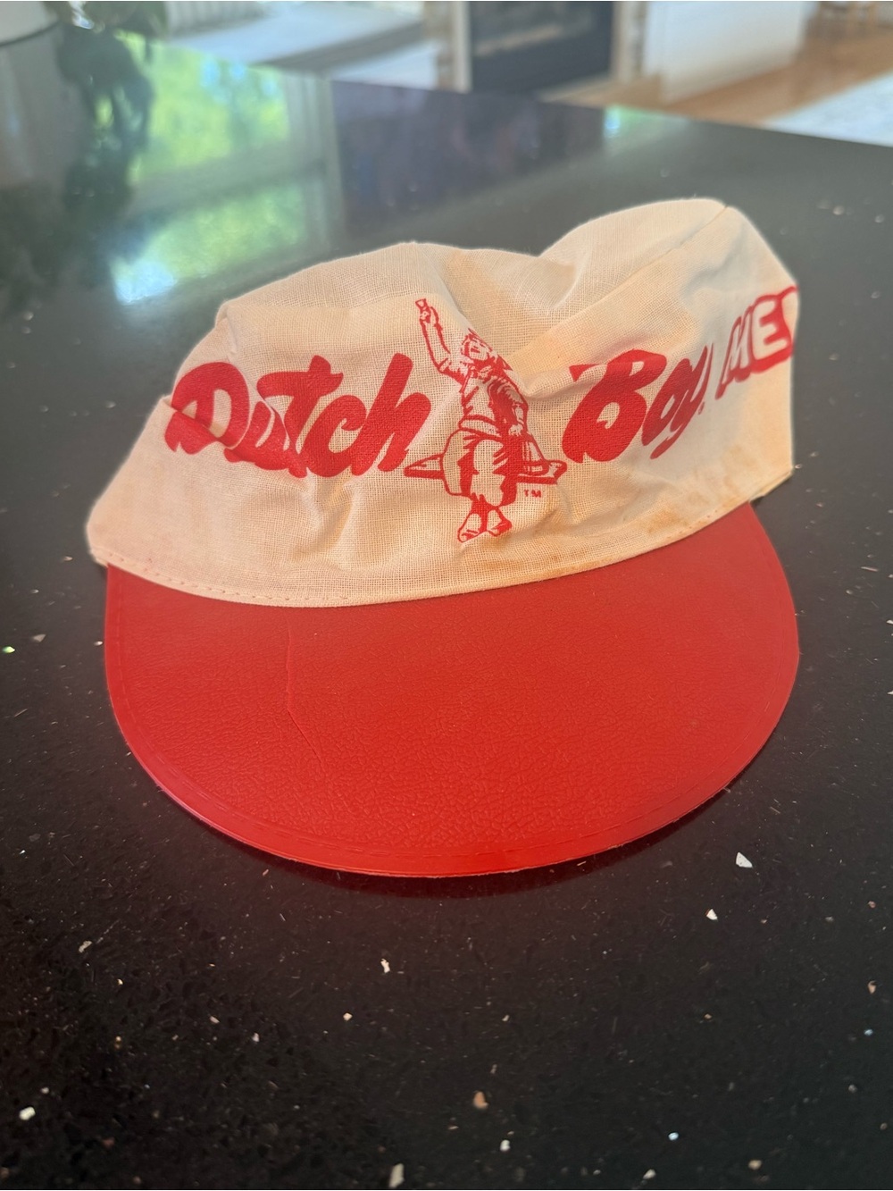 Dutch Boy Menards Red and Cream Hat
